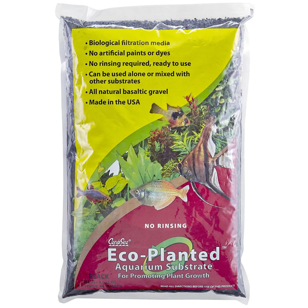Eco-Complete Black Planted Aquarium 10lb by Carib Sea
