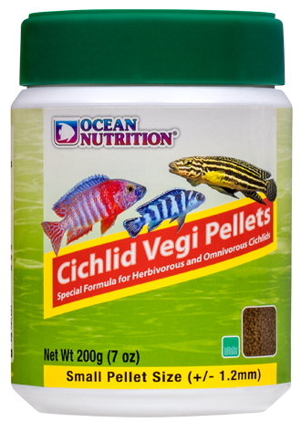 Cichlid Vegi Pellets - Small Pellet - ON
