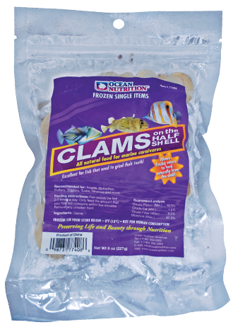 Frozen Clams on The Half Shell - Ocean Nutrition