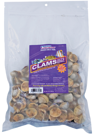 Frozen Clams on The Half Shell - Ocean Nutrition