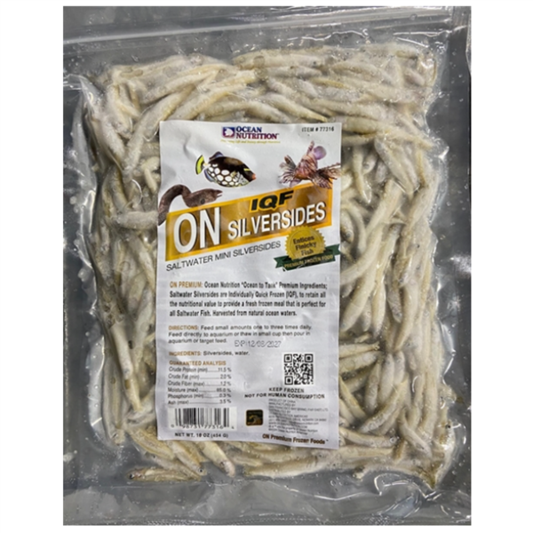Frozen IQF Mini Silversides - Flat Pack - Ocean Nutrition