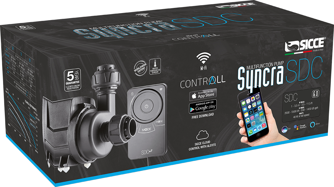 Sicce Syncra SDC Wi-Fi Controllable Return Pumps